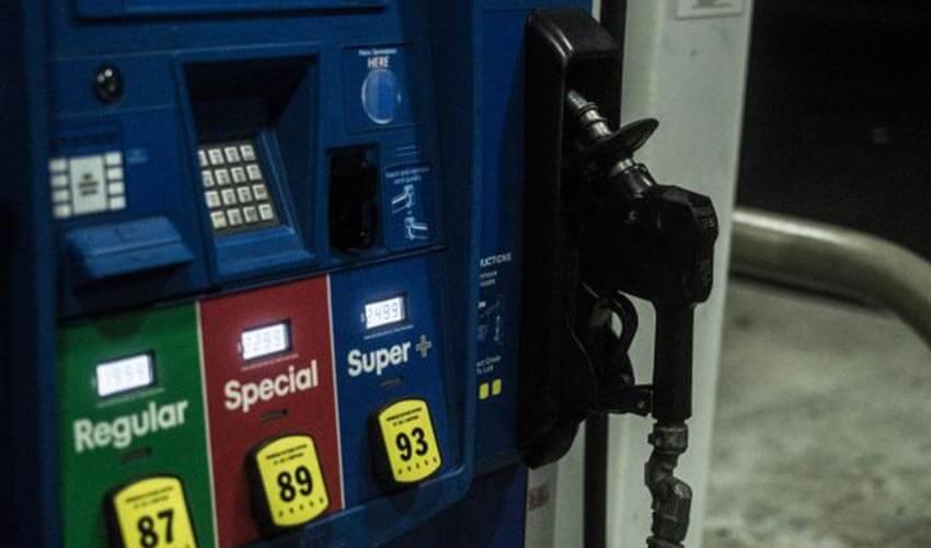 A gas pump with a dollar sign on it.